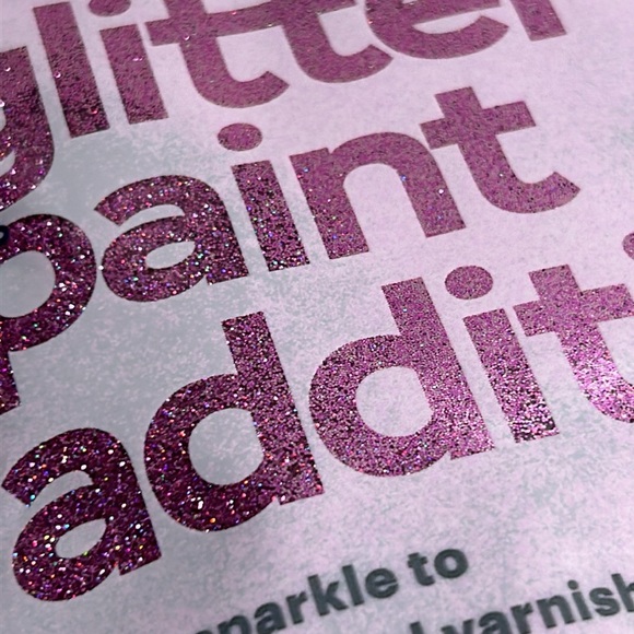 Hemway Pink Holographic Glitter Paint Additive New Sealed Package 100g - Picture 7 of 8